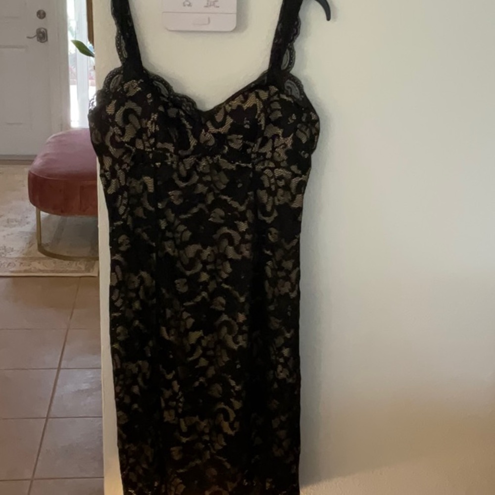 Elegant Black Lace Dress